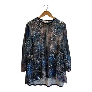 Emmelle Sequin Embellished Cardigan Women's XS Made In USA Oversize